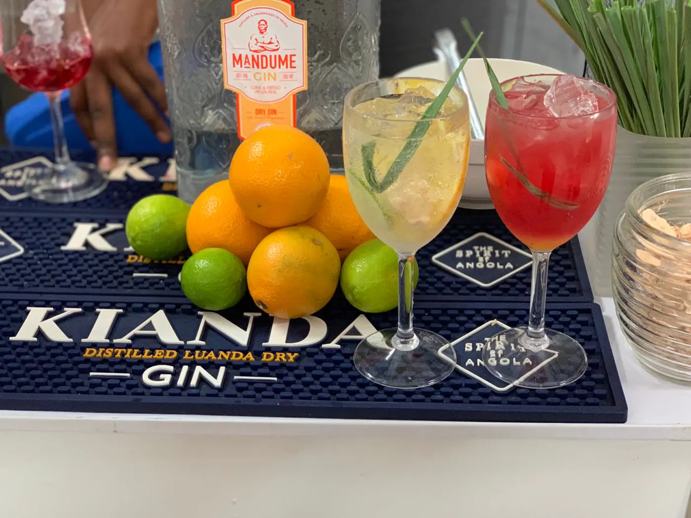 Cocktails de assinatura com gin angolano
