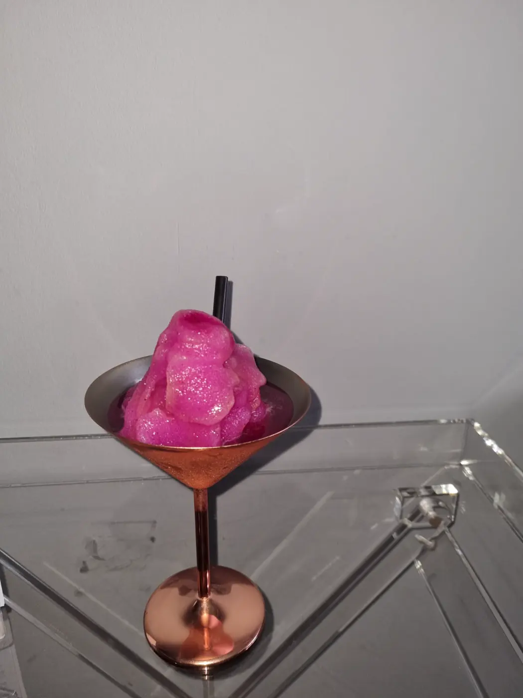 Cocktail em taça de cobre